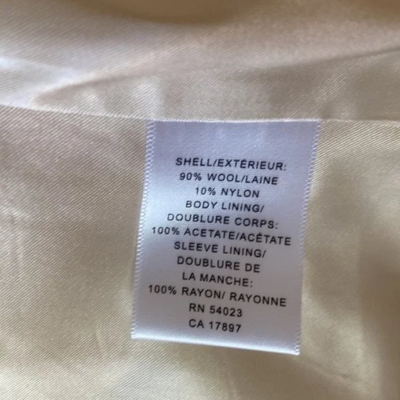 Banana Republic Cream Wool Coat - Picture 8 of 11